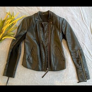 Free People Leather Jacket XS